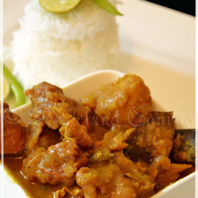 Kali Puja Special: Pathar Niramish Jhol : Complete Veg Mutton Curry, No Onion-No Garlic