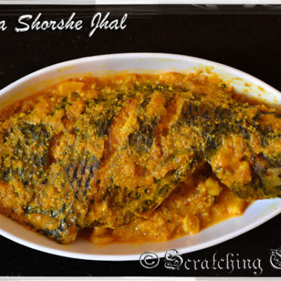 Telapia Sorshe Jhal : Bengali Style Tilapia in mustard sauce