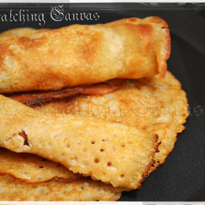 Ethiopian Injera with Indian Ingredients