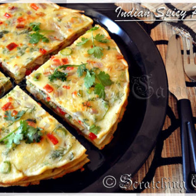 Spicy Indian Savory Egg Pancake