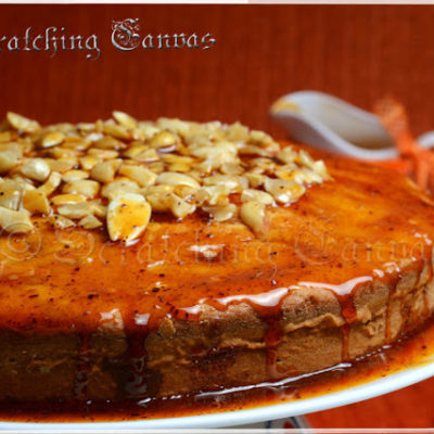 Flour Less and Butter Less Orange Almond Cake with Orange Cinnamon Glaze