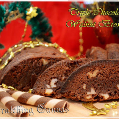 Triple Chocolate Brownie with Walnut: Best Brownie Recipe