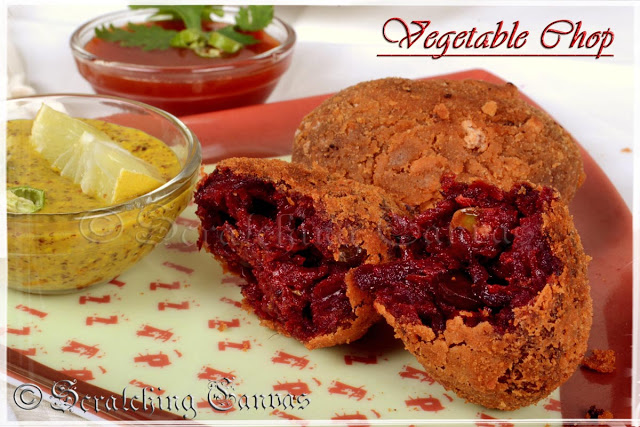 Bengali Beetroot Vegetable Chop