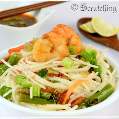 Quick and Easy Ginger Shrimp Noodles