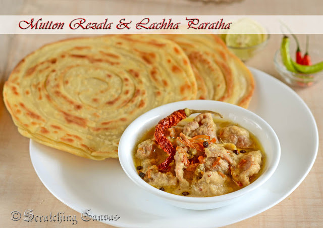 Bengali Mutton Rezala with Lachha paratha