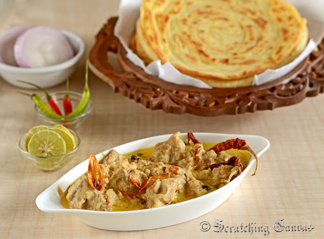 Mutton Rezala with Lachha paratha