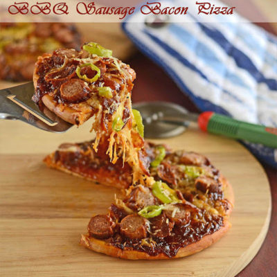 BBQ Sausage & Bacon Pizza