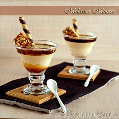 No Cook No Bake Molasses Mousse | Eggless Nolen Gurer Mousse