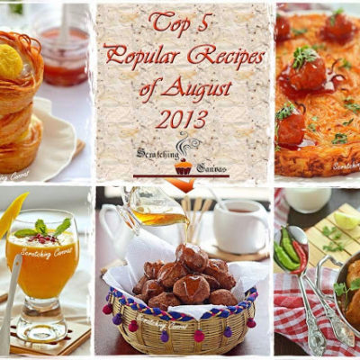 Top 5 Popular Recipes of August 2013