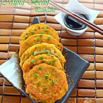 Korean Mung Bean Savory Pancake : Nokdujeon or Bindaetteok