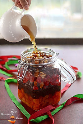 Christmas Fruit Soaking