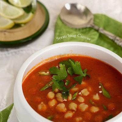 Skinny Moroccan Chickpea Soup