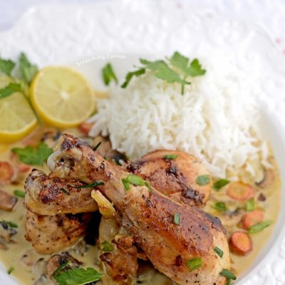 Fricassee De Roulet a L’Aancienne | Old Fashioned Chicken Fricassee | Julia Child