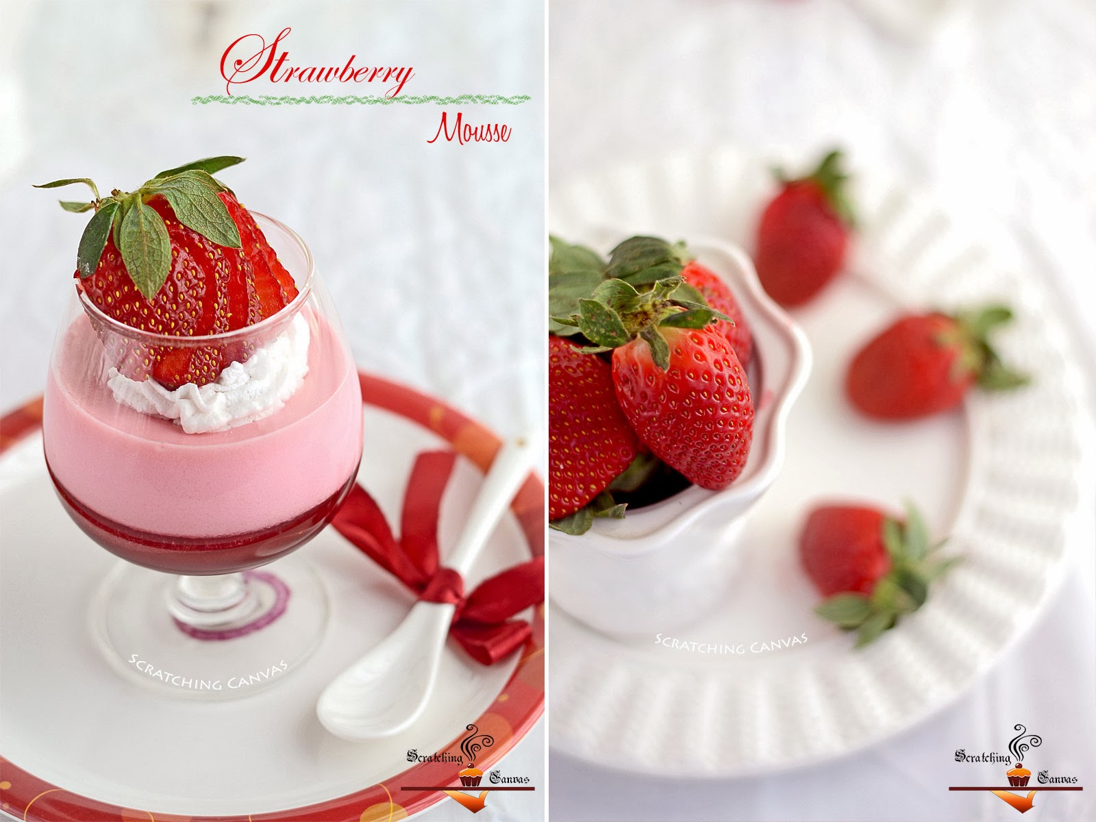 No Dairy Strawberry Mousse