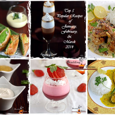 Top 5 Popular Recipes of January, February and March 2014