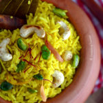 Bengali Holud Mishti Pulao Food Photography