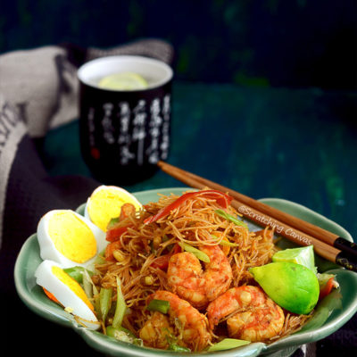 Sing Chow Mei Fun | Singaporean Rice Noodles
