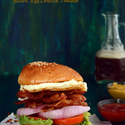 B.E.L.T. Burger | Bacon Egg Lettuce Tomato Burger | Classic Burger