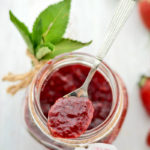 Homemade Vegan Strawberry Rose Jam Food Photography