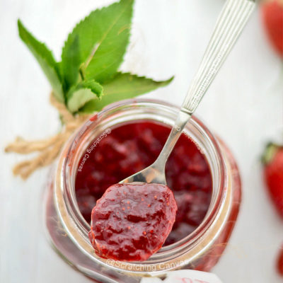 Homemade Vegan Strawberry Rose Jam | No Pectin/Preservatives | No Artificial Colors
