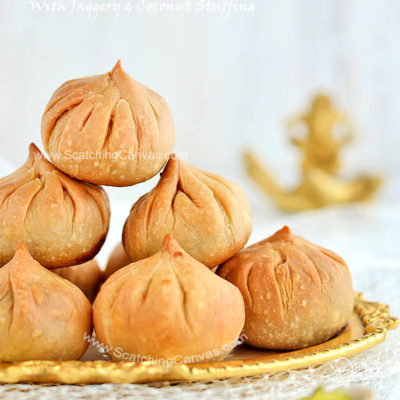 Oven Baked Modak with Date Palm Jaggery | Gur er Modak | Ganesh Chaturthi Recipes