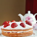 Classic Victoria Sponge Sandwich Cake Food Photography