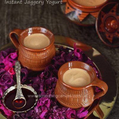 Bengali Nolen Gurer Mishti Doi in 10 mins | Instant Sweet Yogurt in Date Palm Jaggery