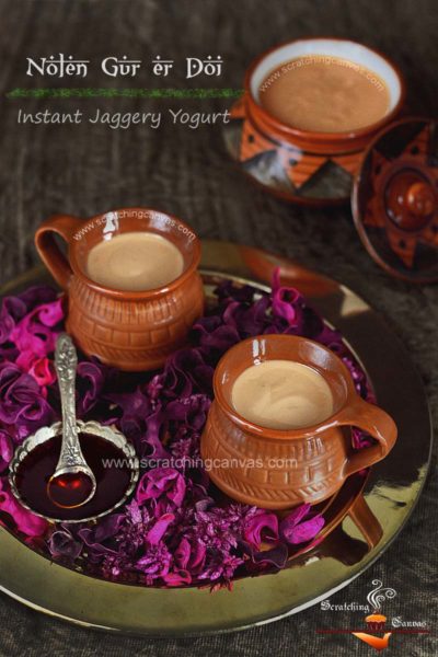 Nolen gur er Mishti Doi Recipe Photography