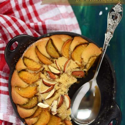 No Bake Skillet Cake | Peach Buttermilk Cake | Gas top Cake | Stove Top Cake