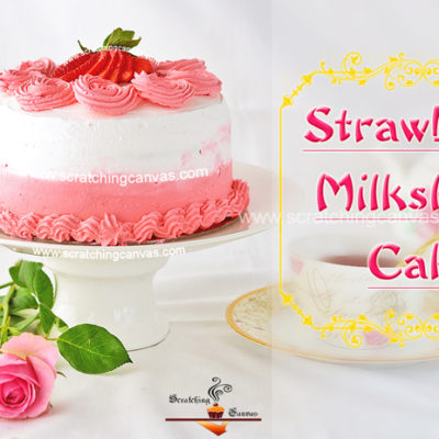 Strawberry Milkshake Cake | Rosette Cake | Valentine’s Day Strawberry Cake