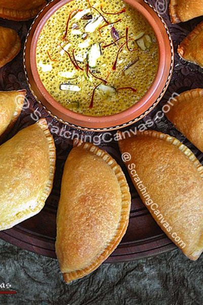 Baked Moong Dal Gujiya |