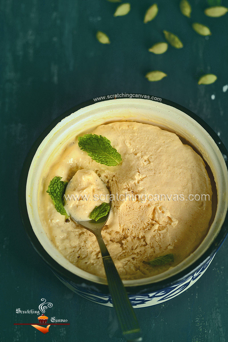 No Churn Peach Buttermilk Sorbet Recipe