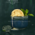 Peach Buttermilk Sorbet Food Photography