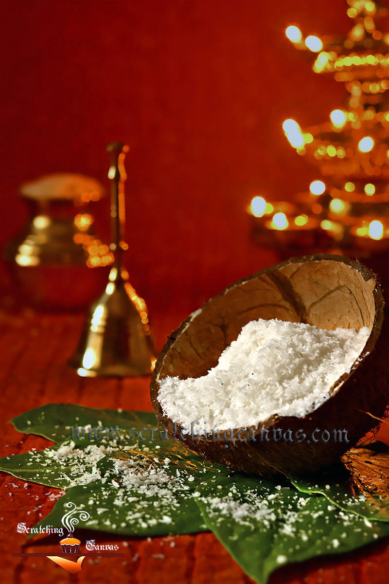 Desiccated Coconut Food Photography