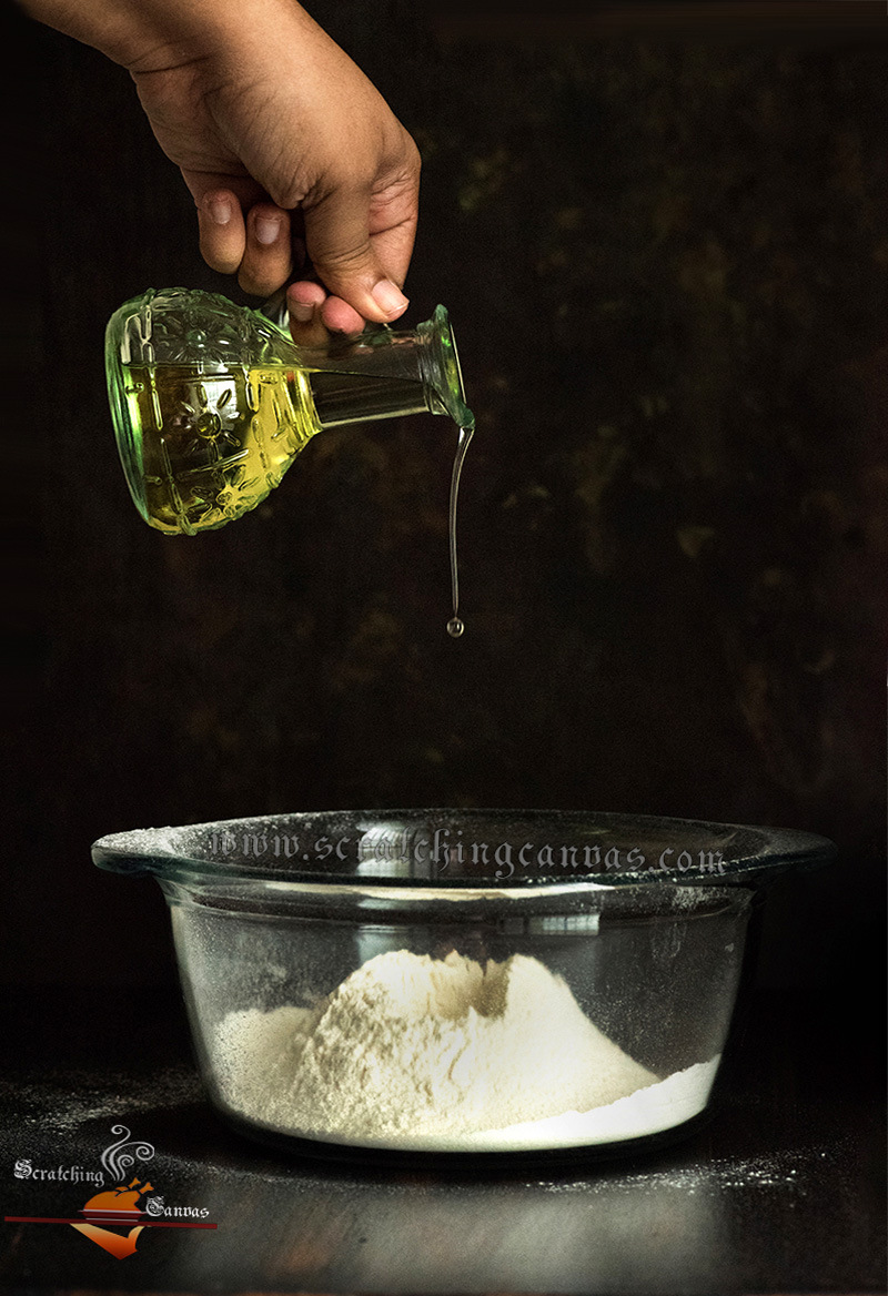 Vegan Naan Dark Food Photography