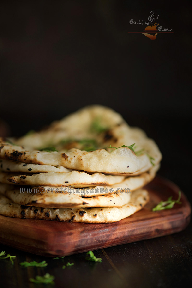 Vegan Naan Food Photography