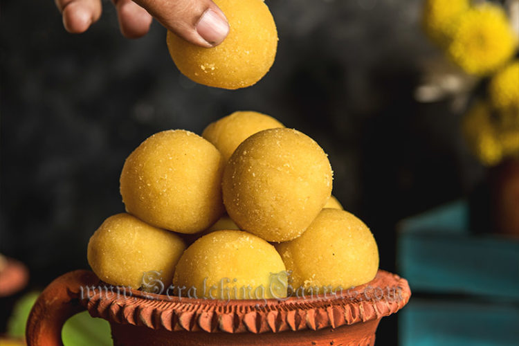 Moong Dal Ladoo Dark Food Photography Styling