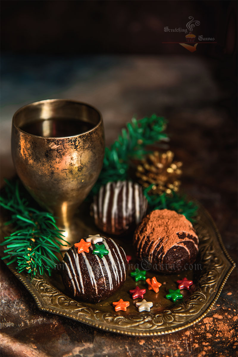 Christmas Rum Ball Photography