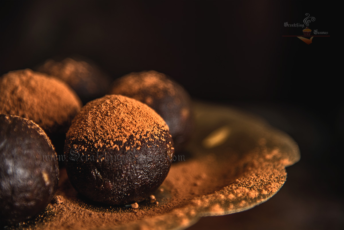 Rum Ball Food Photography Moody