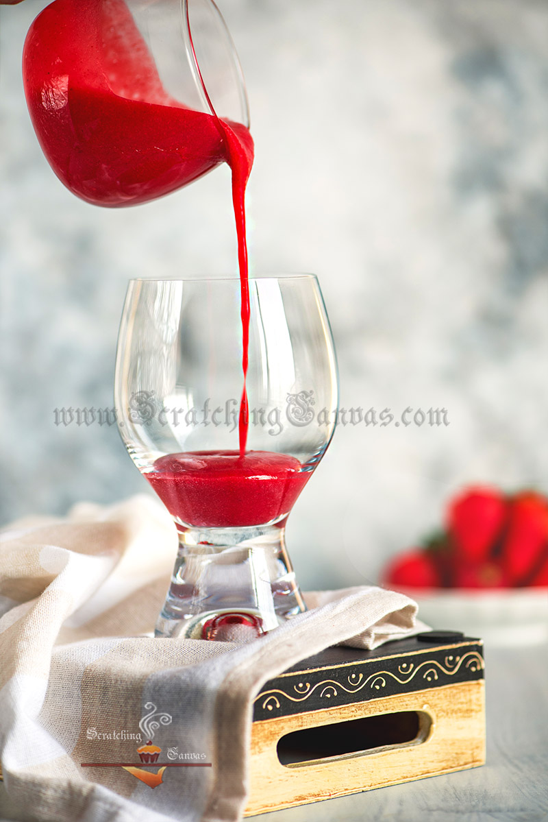 Strawberry Lemonade Food Photography Styling