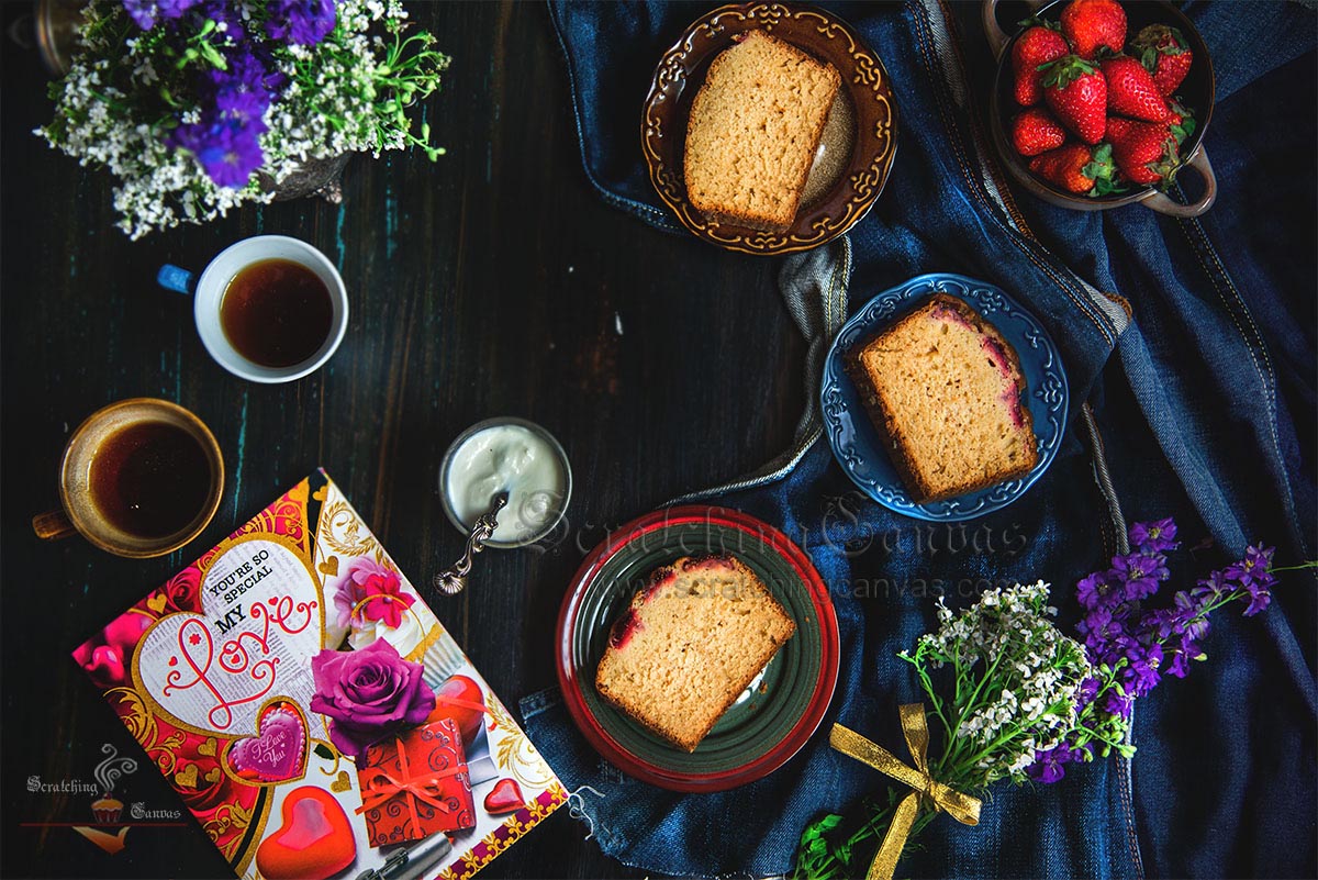 Strawberry Cake Still Life Photography Styling