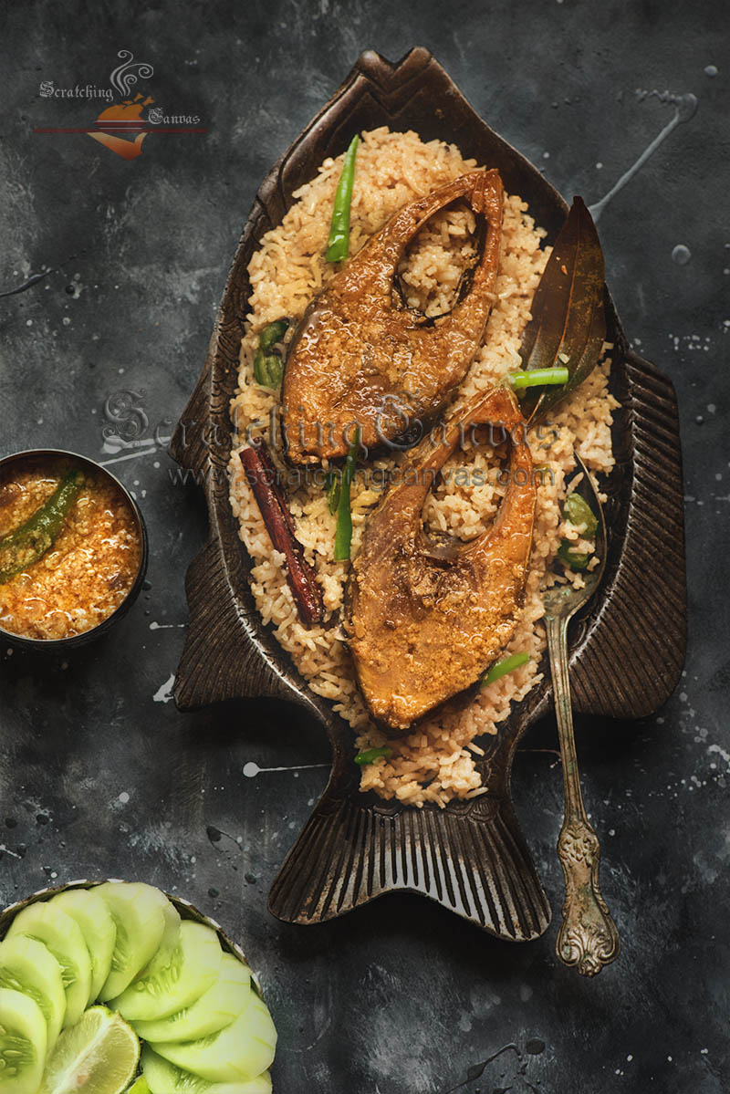 Ilish Polao Food Styling Photography