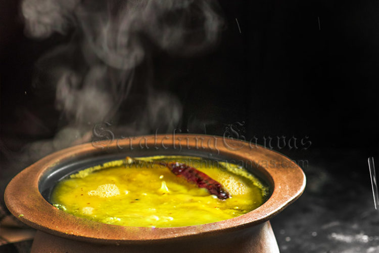 Bengali Kacha Aam Tok Dal Steam Food Photography Styling