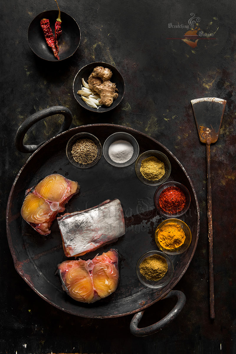 Bengali Fish Curry Ingredients Food Photography Styling