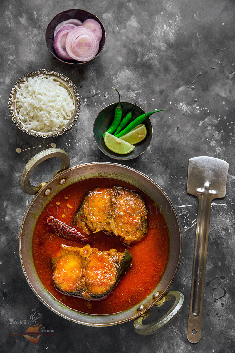 Indian Fish Curry Food Photography Styling