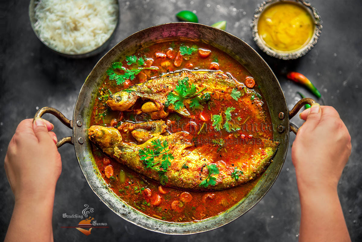 Bengali Fish Curry Food Photography Styling