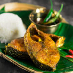 Ilish Mach Bhaja Tel Bhat Recipe Video