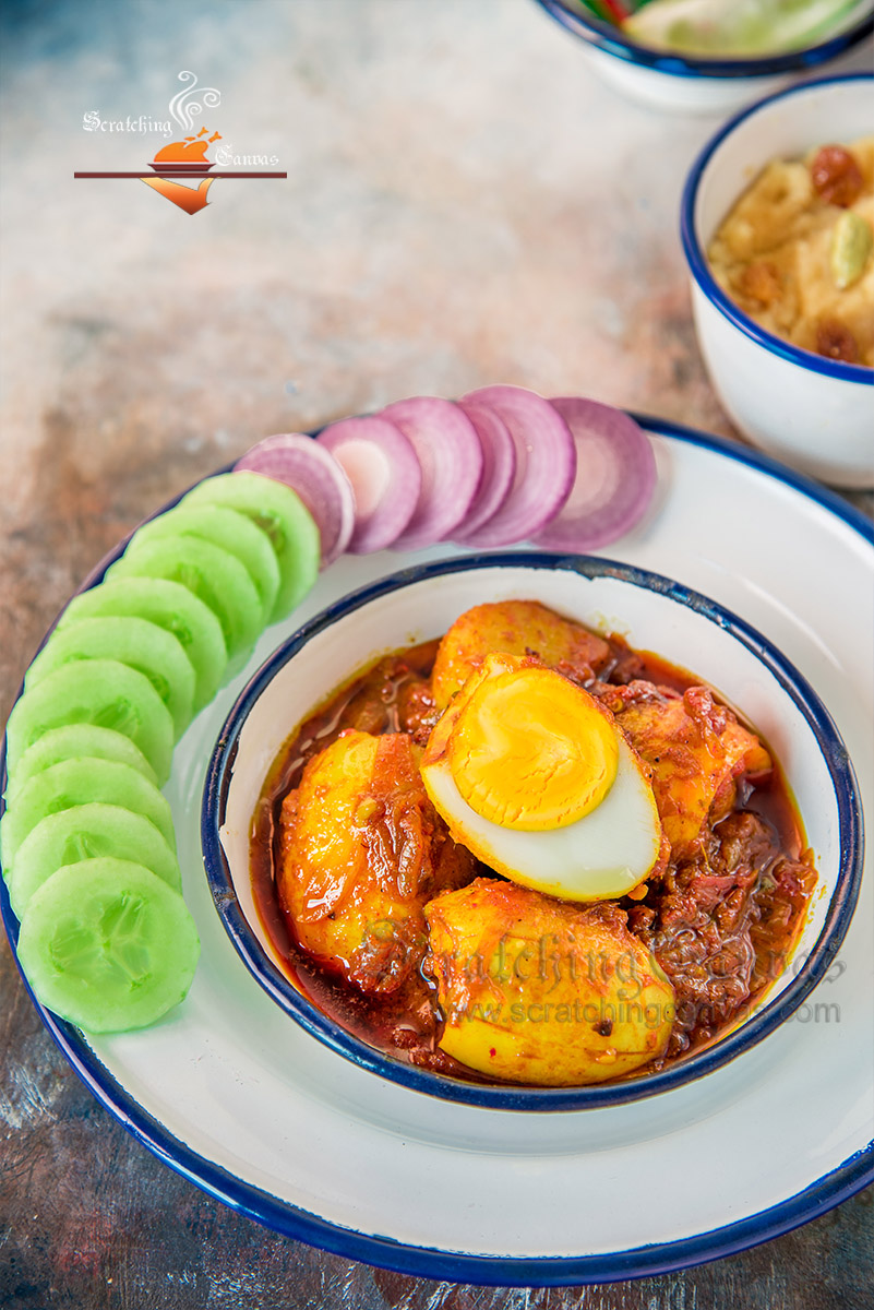 Indian Duck Egg Curry Food Photography Styling