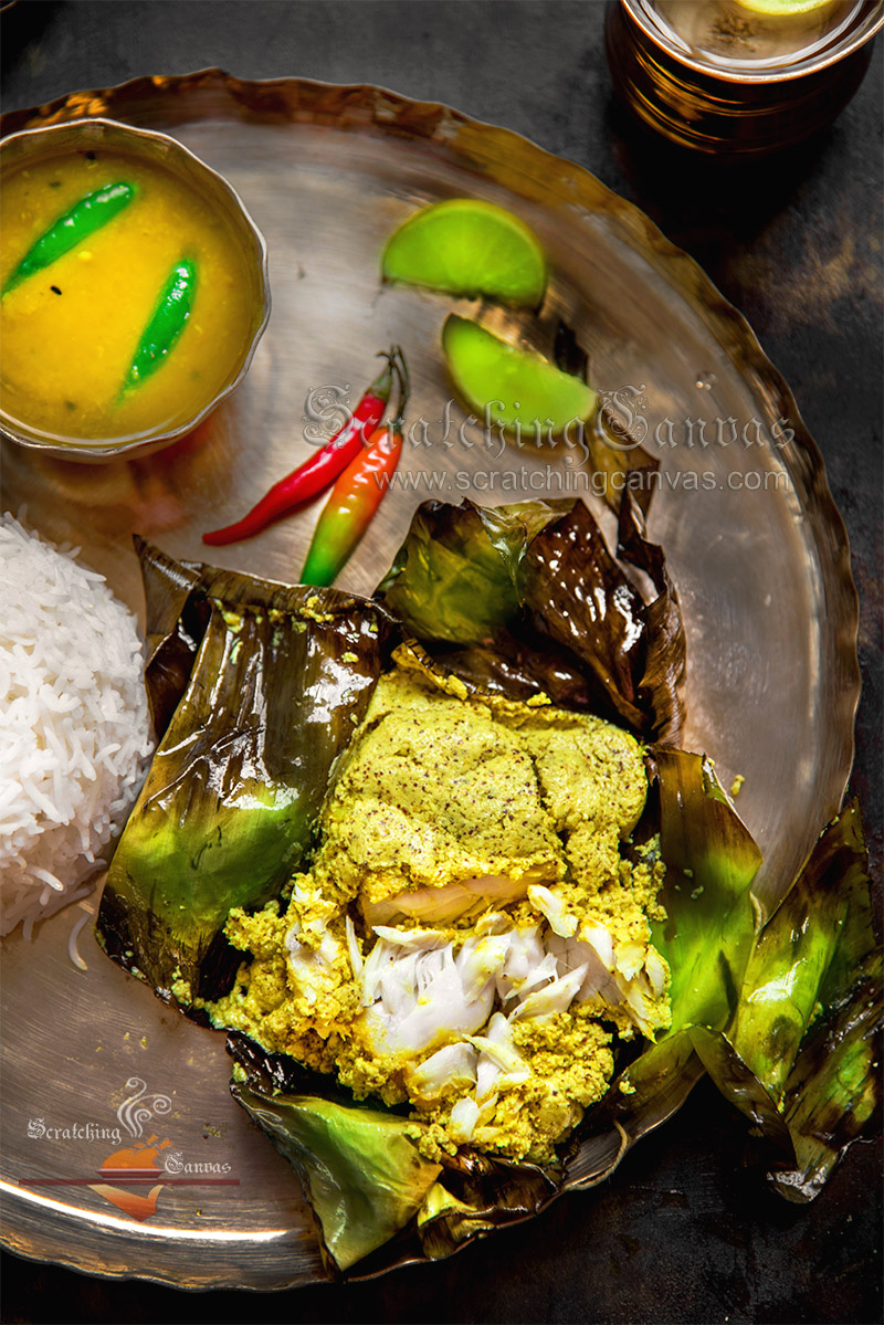 Bengali Authentic Bhetki Paturi Food Photography Styling
