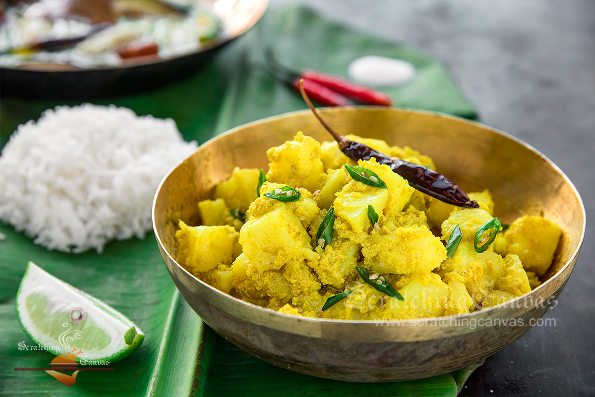 Bengali Pure vegetarian aloo posto